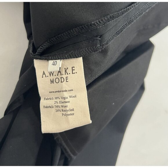 A.W.A.K.E. MODE Wide Leg Pants in Black - Picture 5 of 5